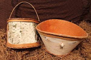 Harvesting Birch Bark - Our beautiful inventory of Birch bark baskets have a rich history.
