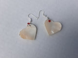 Shell  heart shaped earrings