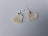 Shell  heart shaped earrings