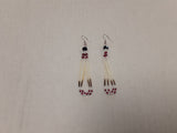 Beaded quill earrings #9