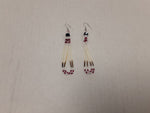 Beaded quill earrings #9