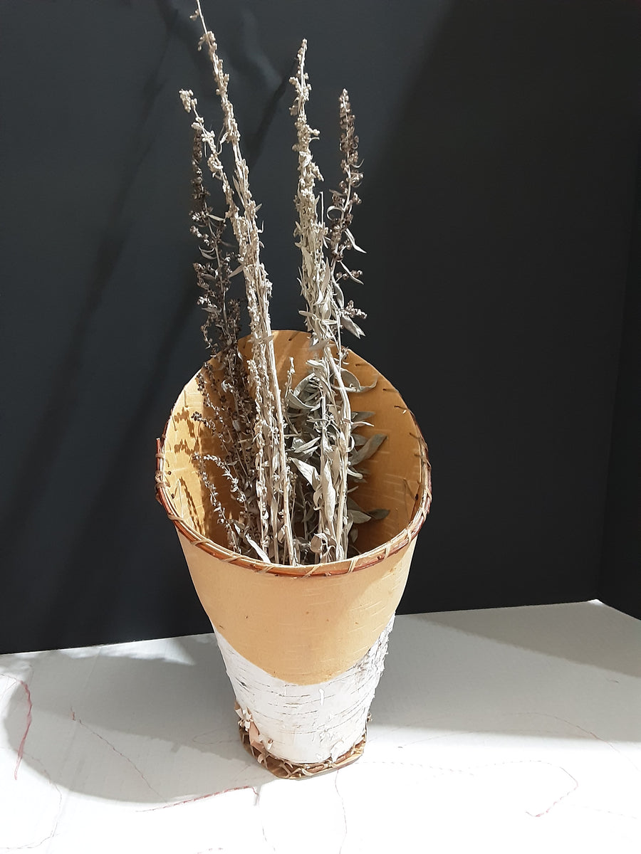 Birch bark standing sage holded. – Native Harvest Ojibwe Products, a ...