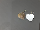 Shell earrings heart