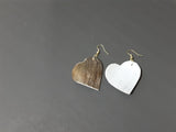 Shell earrings heart