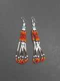 Beaded quill earrings # 2