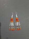 Beaded quill earrings #4