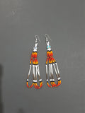 Beaded quill earrings #4