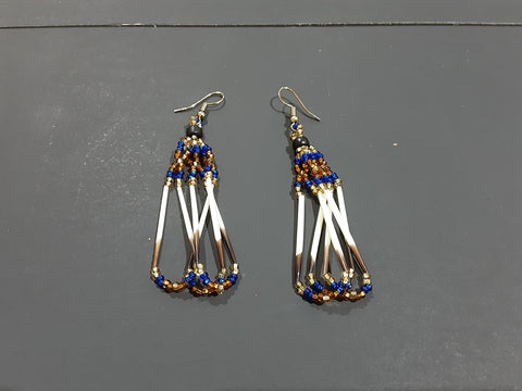 Beaded quill earrings # 1