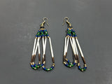 Beaded quill earrings # 10