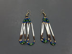 Beaded quill earrings # 10