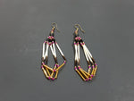 Beaded quill earrings #11