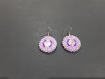 Beaded Earrings purple