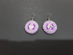 Beaded Earrings purple