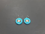 Beaded earrings blue