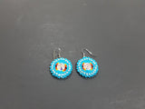 Beaded earrings blue