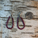 Translucent Beaded Dreamcatcher Dangle Earrings