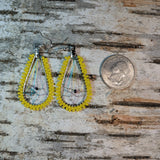 Translucent Beaded Dreamcatcher Dangle Earrings