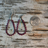 Translucent Beaded Dreamcatcher Dangle Earrings