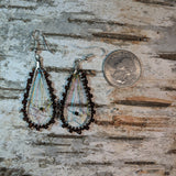 Translucent Beaded Dreamcatcher Dangle Earrings