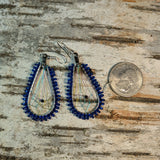 Translucent Beaded Dreamcatcher Dangle Earrings