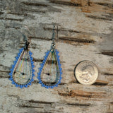 Beaded Rainbow Dream Catcher Dangle Earrings