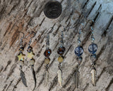 Cute Bead Feather Earrings