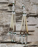 Porcupine Quill Faux Pearl Beaded Earrings