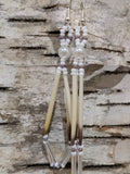 Porcupine Quill Faux Pearl Beaded Earrings