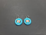 Beaded earrings blue