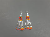 Beaded quill earrings # 13