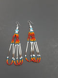 Beaded quill earrings # 13