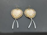 Beaded sweet grass earrings